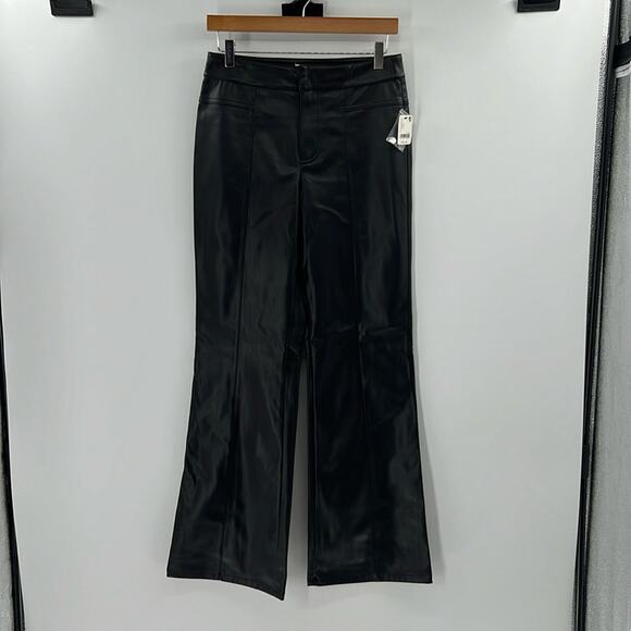 We the Free Women's Uptown High Rise Vegan Leather Pants - Black - 6 - NWT - Picture 1 of 8